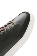 Men's Green Leather Sneaker | Derimod