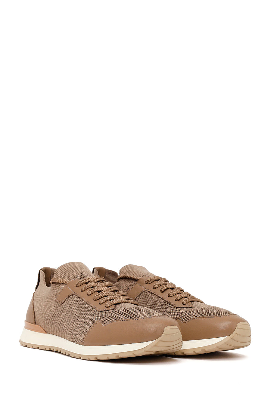 Male Mink Lace-Up Fabric Sneaker