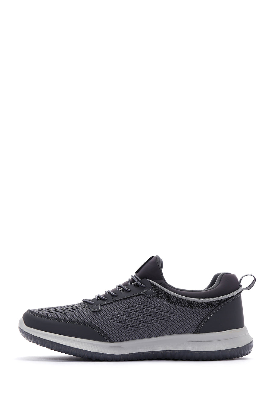 Derimod Zero Men's Gray Lace-Up Thick Soled Fabric Sneaker