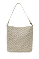 Woman Beige Long-Strap Braided Shoulder Bag | Derimod