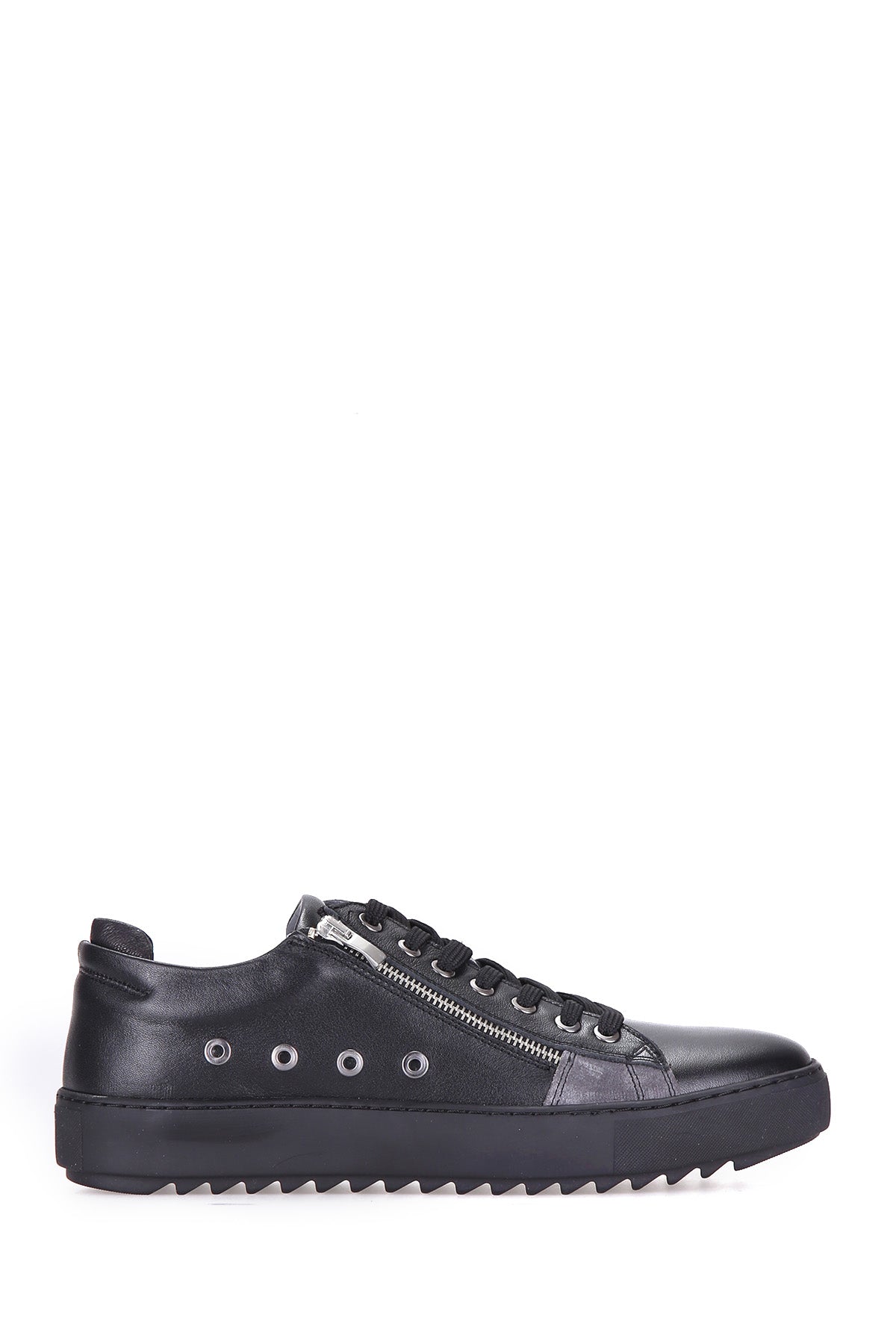 Men's Leather Shoes with Zipper Detail 18WFD316018 | Derimod