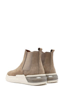 Men's Beige Suede Leather Casual Chelsea Boots | Derimod