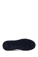 Men's Navy Blue Leather Sneaker | Derimod