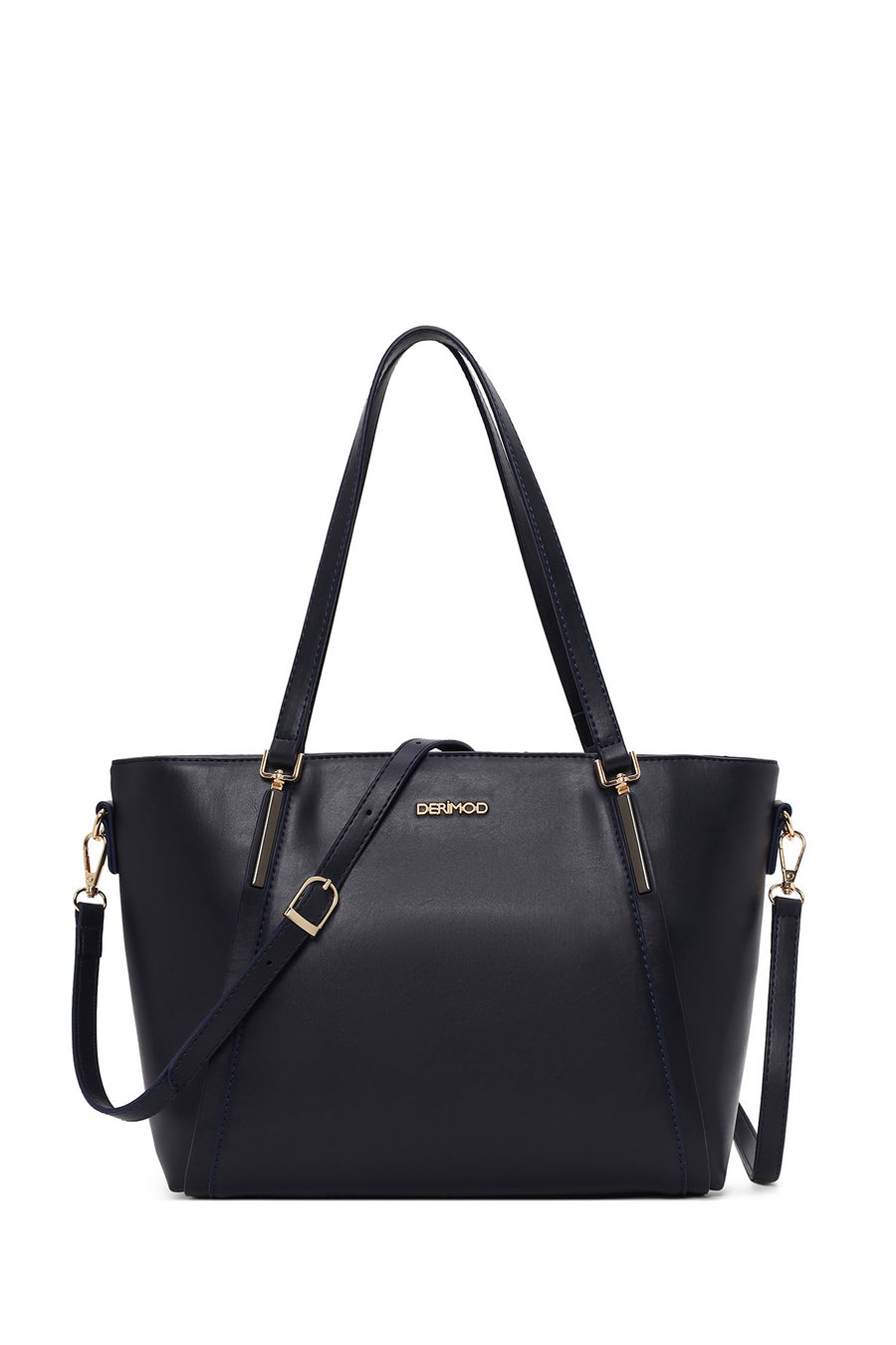 Woman Navy Long-Strap Classic Shoulder Bag WB500015SV | Derimod