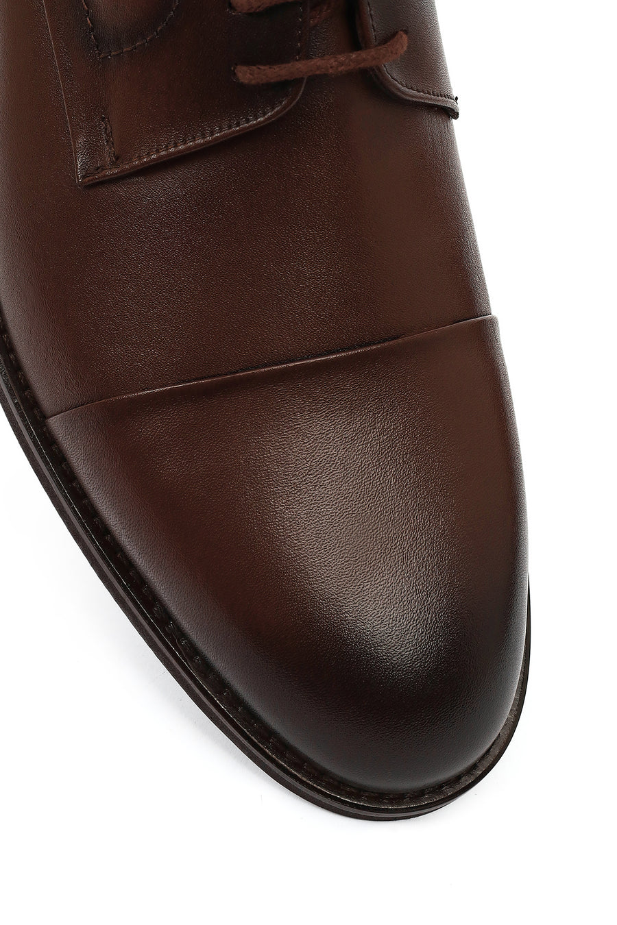 Men's Brown Laced Leather Classic Shoes