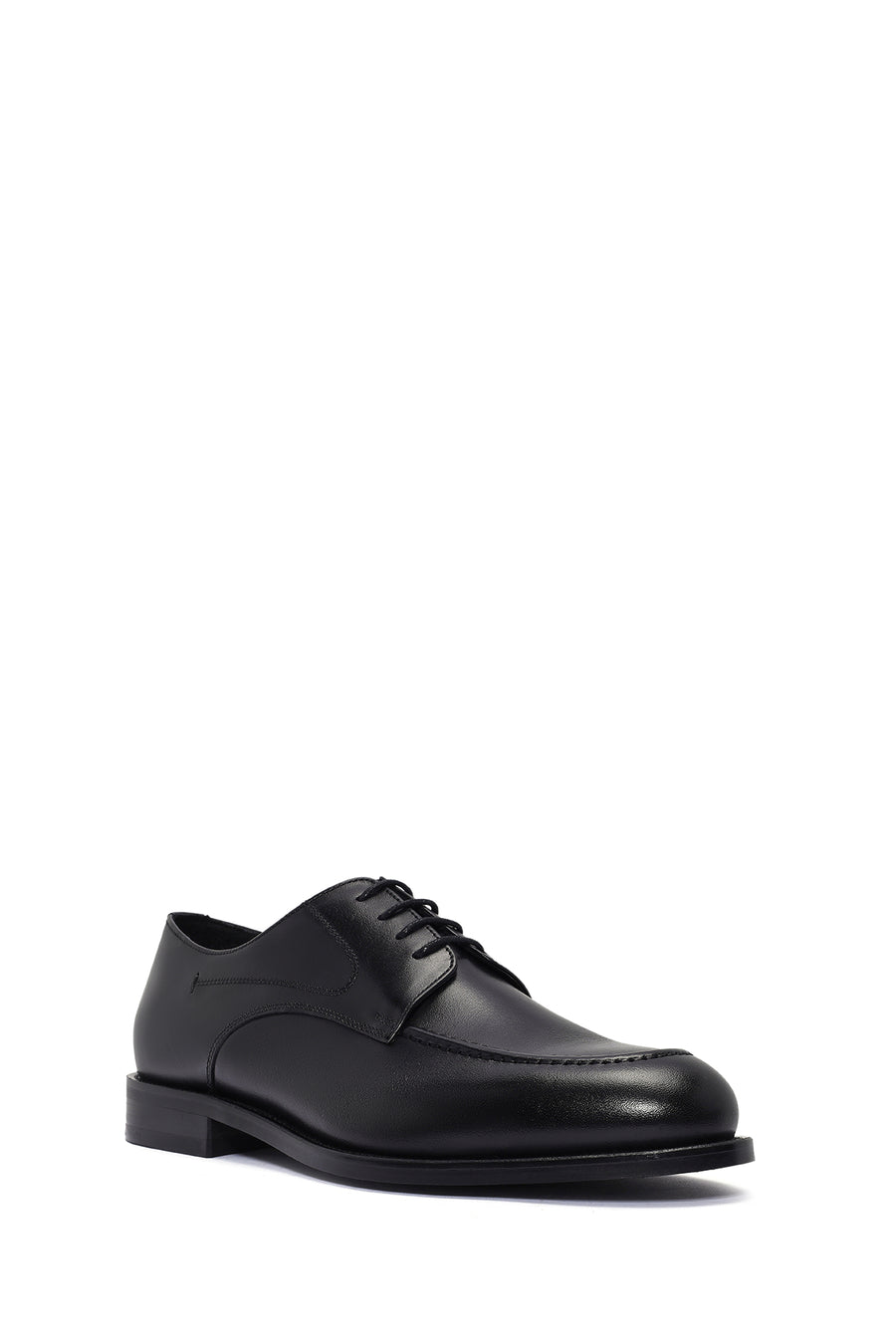 Men's Black Laced Leather Classic Shoes
