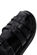 Kadın Siyah Bantlı Deri Comfort Sandalet | Derimod