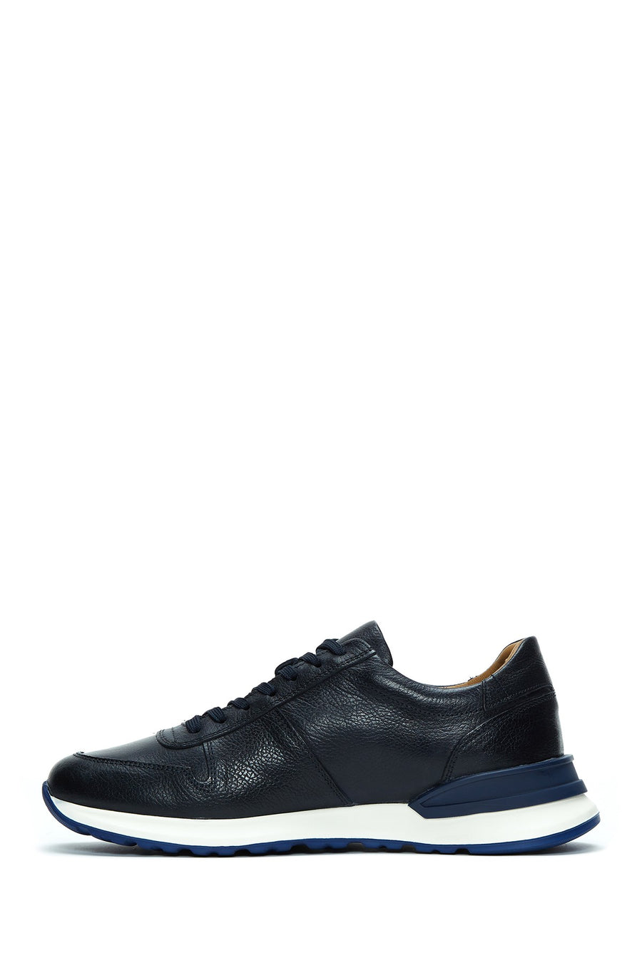 Men's Navy Blue Leather Sneaker