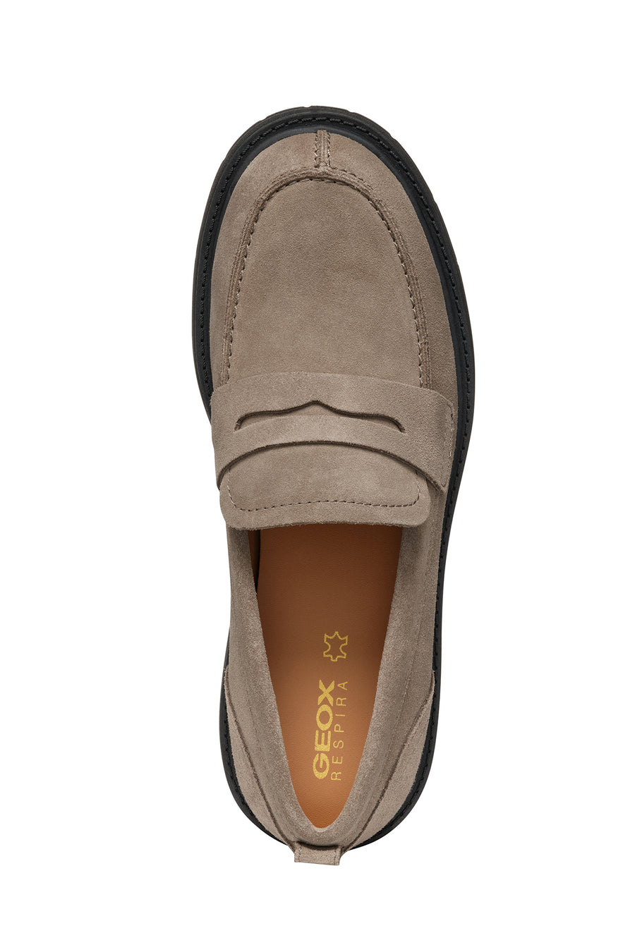Geox Women's Mink Spherica Ec7 Suede Leather Masculine Loafer