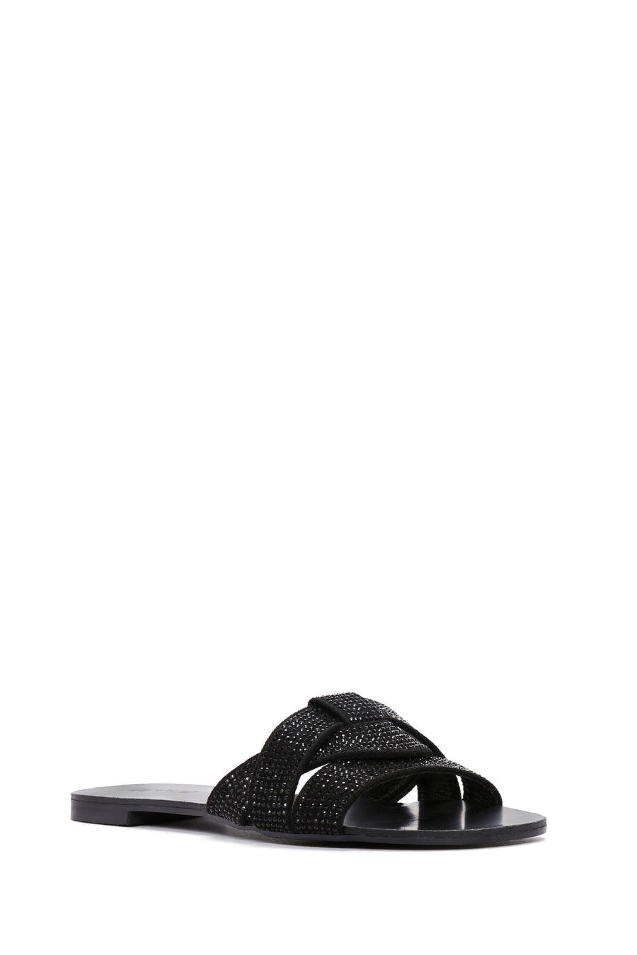 Women's Black Stone Slippers