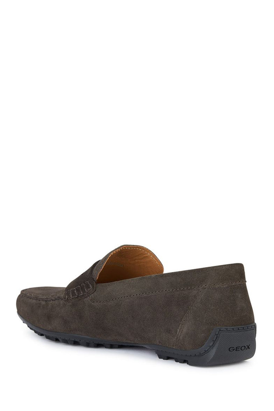Geox Men's Brown Kosmopolis + Grip Suede Leather Casual Loafer