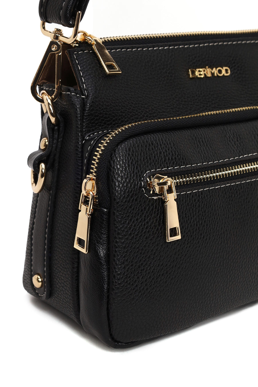 Woman Black Long Strap Shoulder Bag