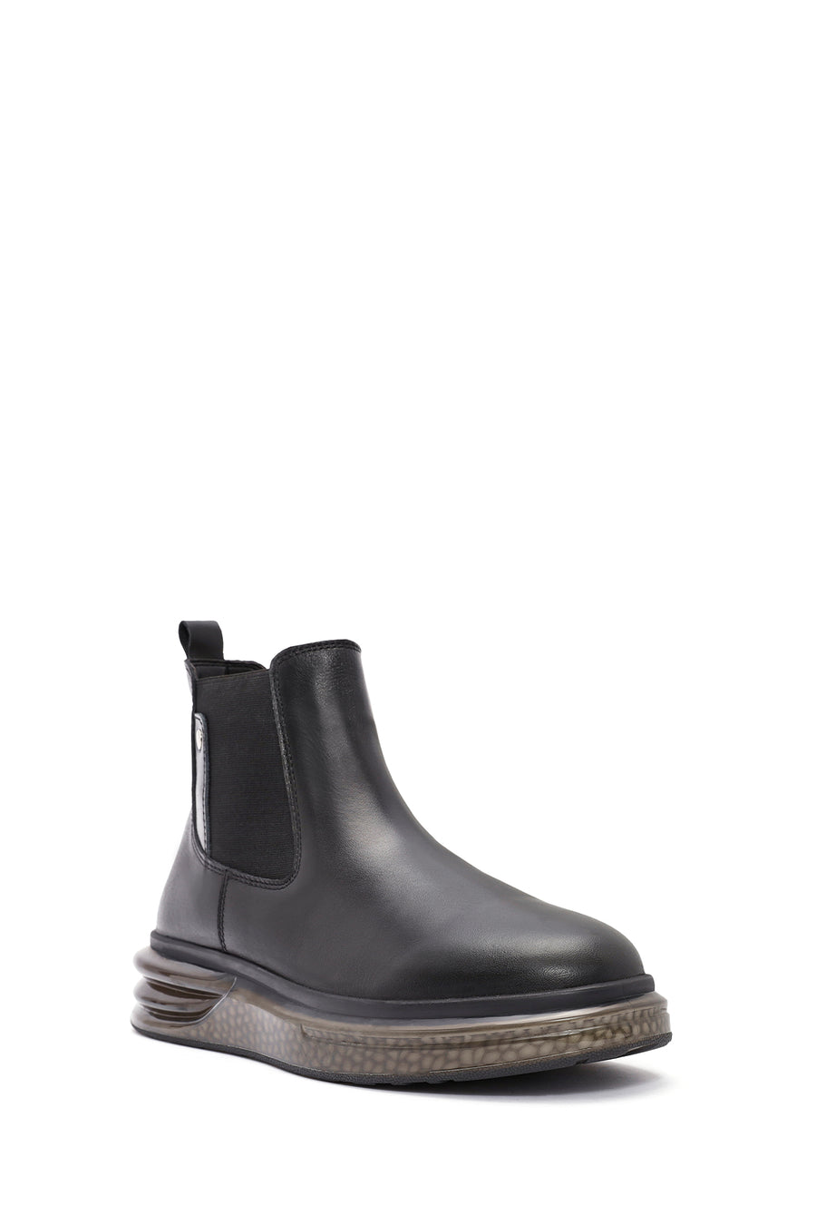 Men's Black Leather Chelsea Boots