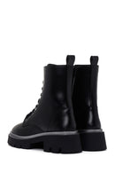 Women's Black Thick Soled Zippered Boots | Derimod