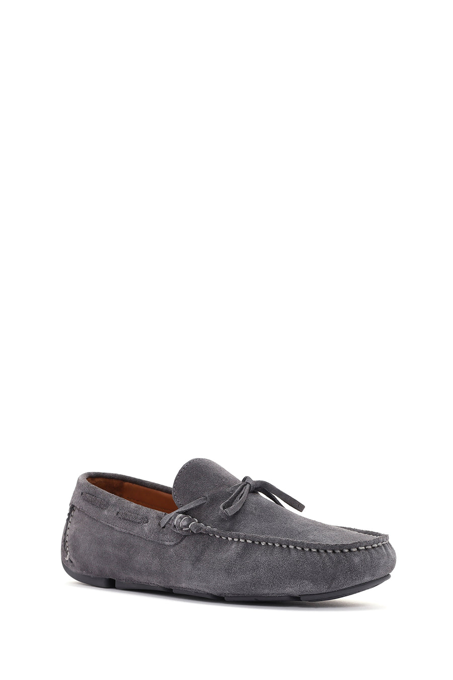 Men's Gray Suede Leather Loafer