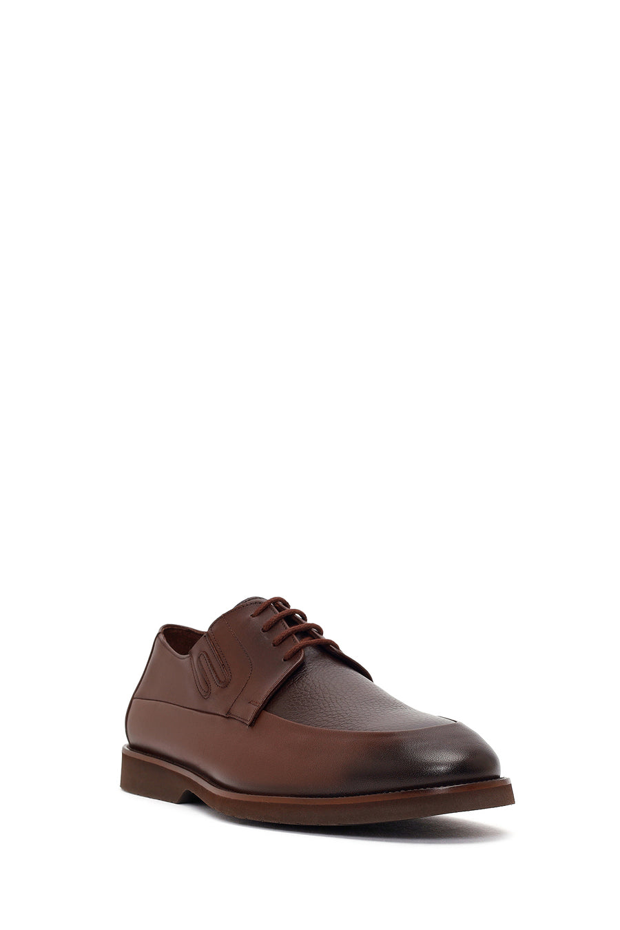 Men's Brown Lace-up Leather Casual Shoes