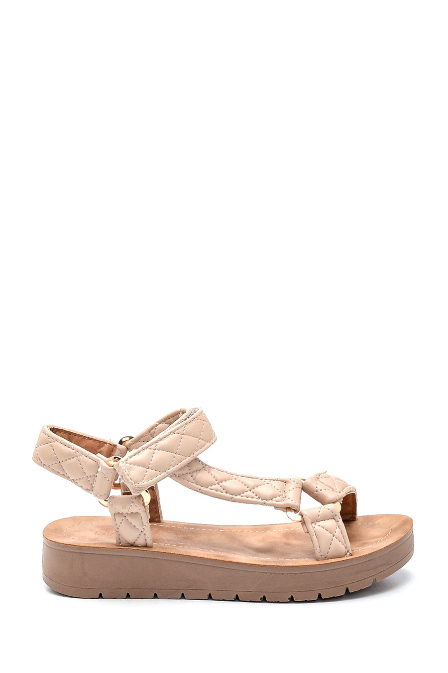 Women's Beige Flat Sandals 21SFE4681KP | Derimod