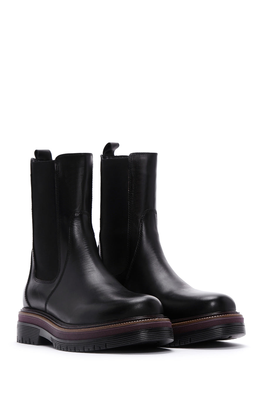 Women's Black Leather Boots