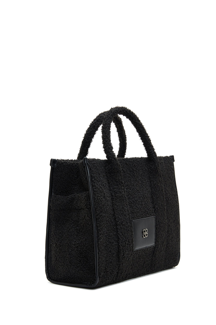 Women's Black Plush Handbag