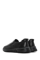 Men's Black Leather Comfort Loafer | Derimod