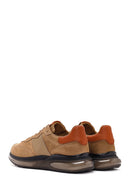 Men's Beige Lace-Up Nubuck Leather Casual Sneaker | Derimod