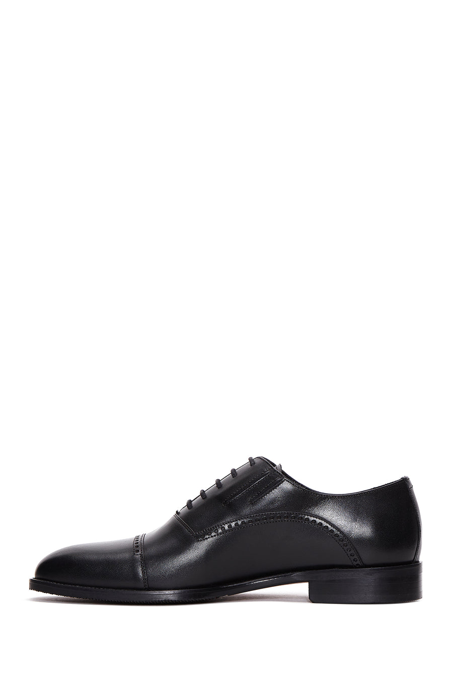 Men's Black Leather Oxford Classic Shoes