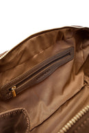 Women's Brown Long Strap Accessory Detailed Fabric Handbag | Derimod