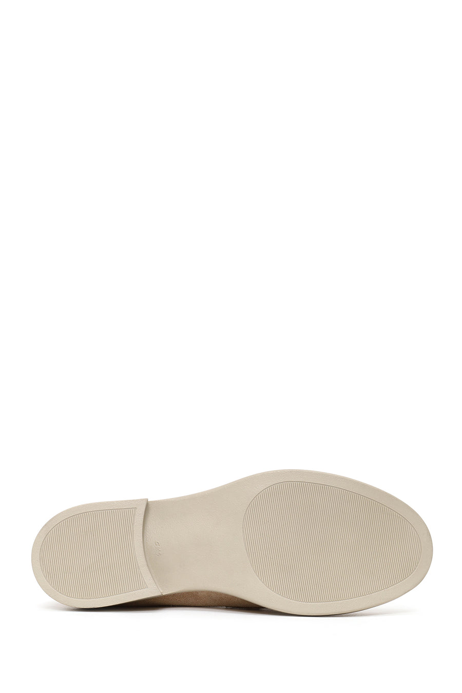 Woman Beige Beaded Suede Loafer
