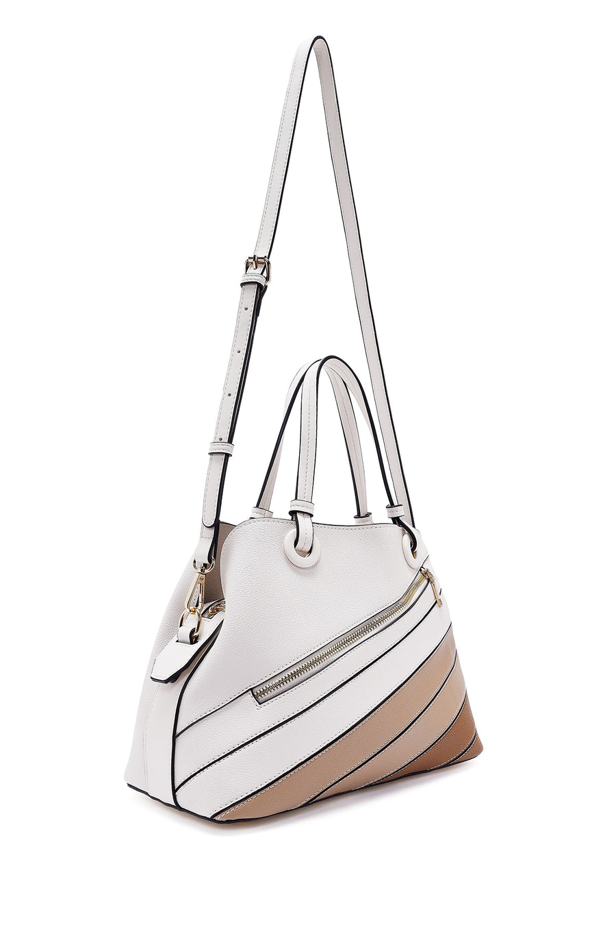 Women's Beige Long Strap Shoulder Bag