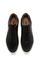 Men's Black Leather Sneaker | Derimod