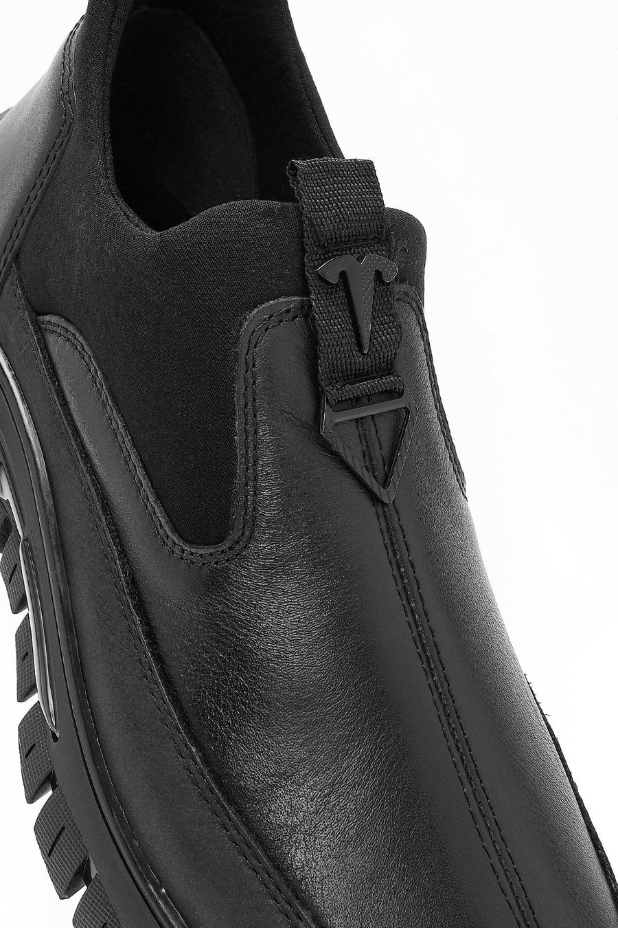 Men's Black Leather Comfort Loafer