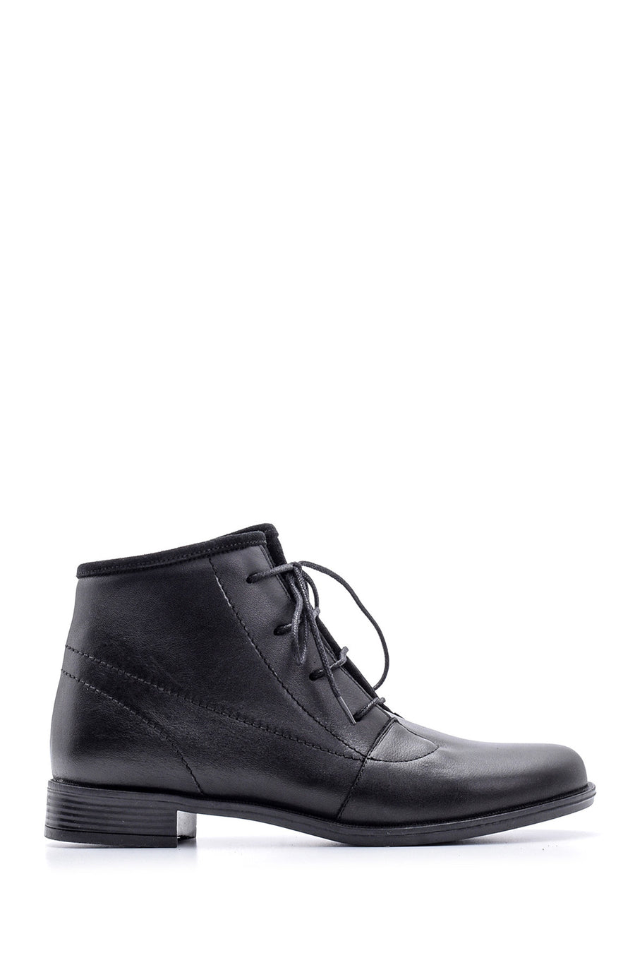 Women's Lace-Up Leather Boots 19WFD286318 | Derimod
