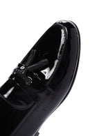 Men's Black Leather Patent Leather Classic Loafer | Derimod