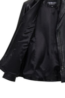 Helen Women's Black Leather Jacket | Derimod