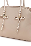 Women's Cream Long Strap Classic Handbag | Derimod