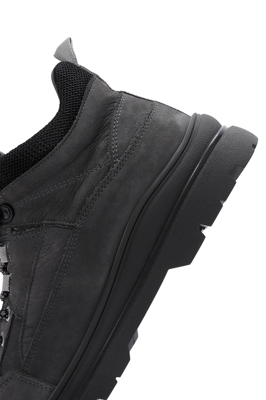 Men's Gray Nubuck Leather Casual Boots
