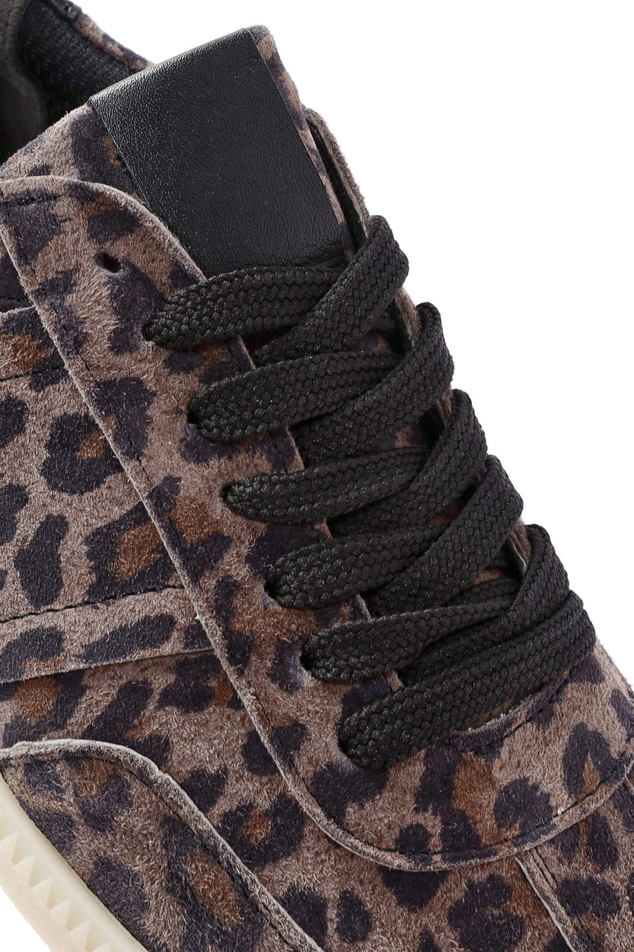 Kadın Mor Bağcıklı Desenli Süet Deri Sneaker