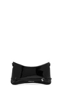 Women's Black Long Strap Patent Leather Shoulder Bag | Derimod