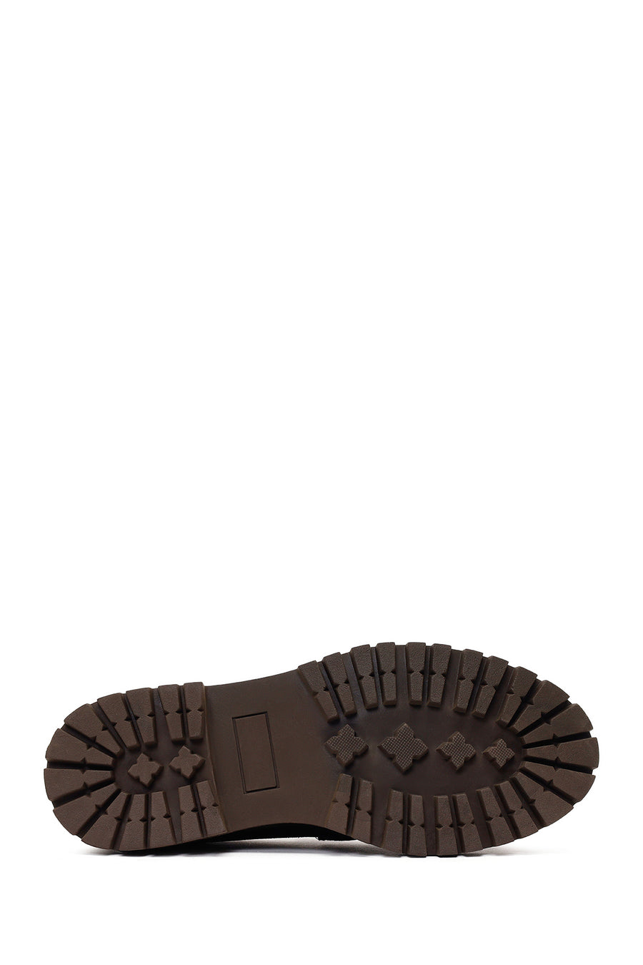 Kadın Kahverengi Kalın Tabanlı Süet Deri Maskülen Loafer