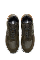 Erkek Deri Süet Detaylı Sneaker | Derimod