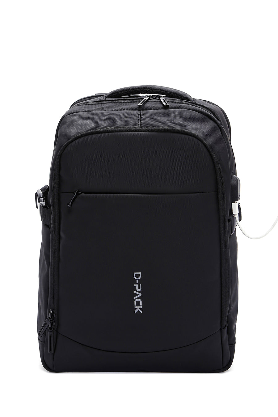 D-Pack Unisex Siyah Teknolojik Kumaş Sırt Çantası