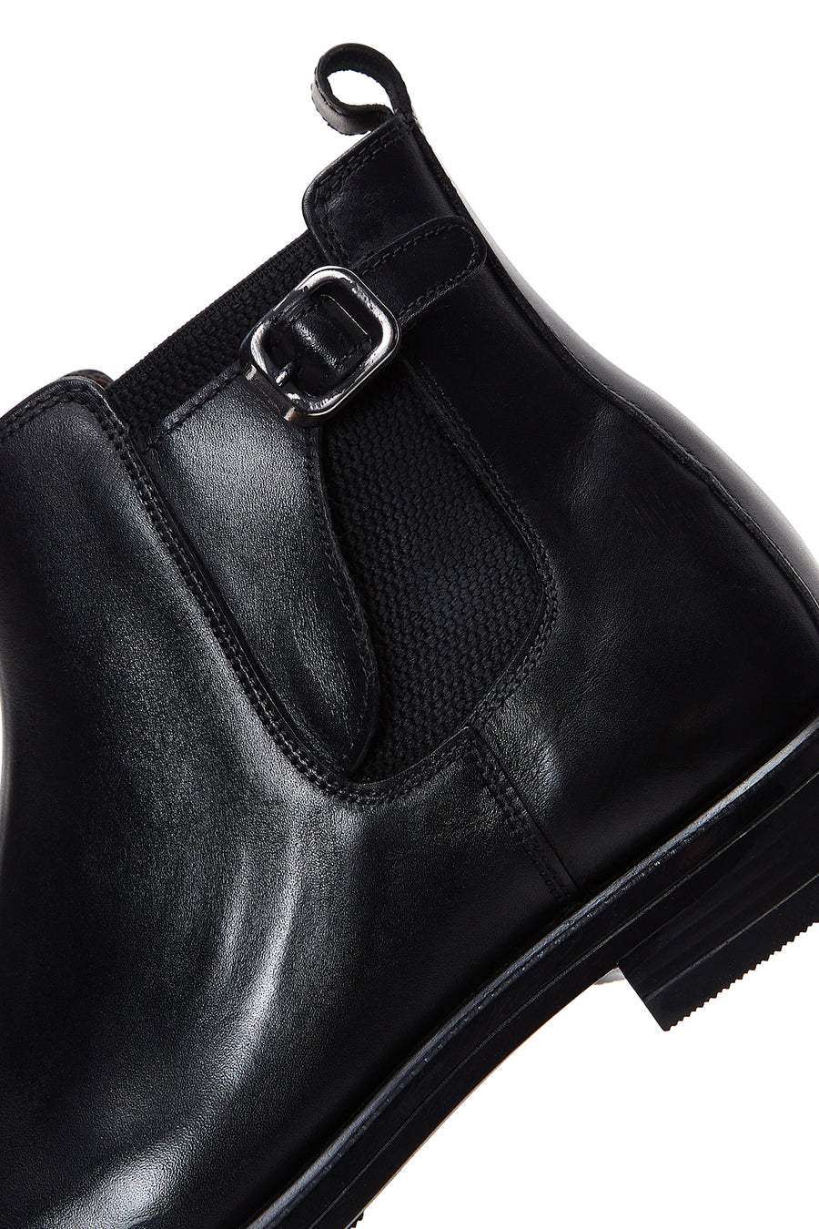 Men's Black Chelsea Leather Boots