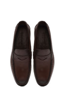 Men's Brown Leather Casual Loafer | Derimod