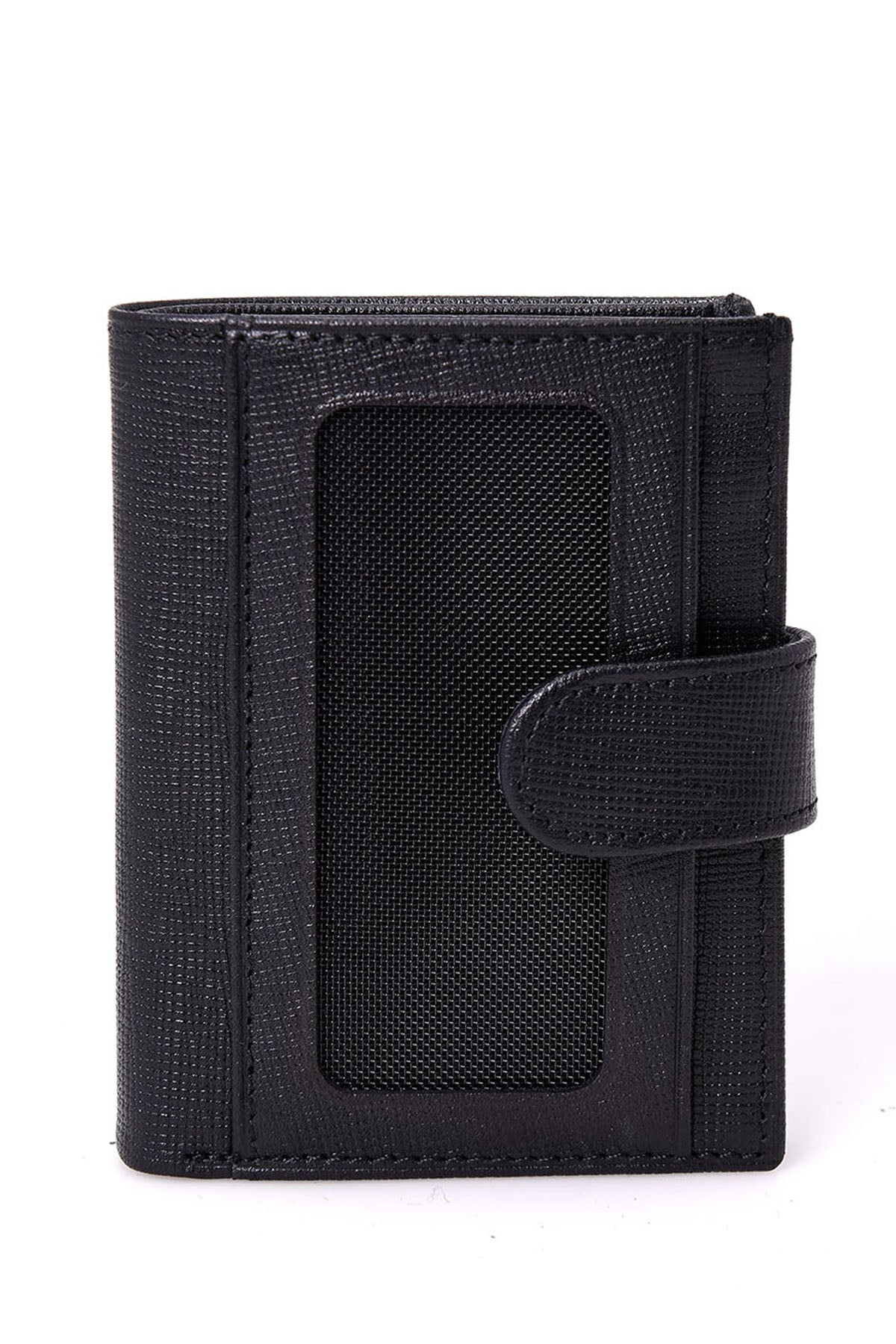 Men's Black Leather Card Holder 000A2D3094CV | Derimod