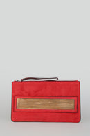 Red-Gold Women's Leather Portfolio | Derimod