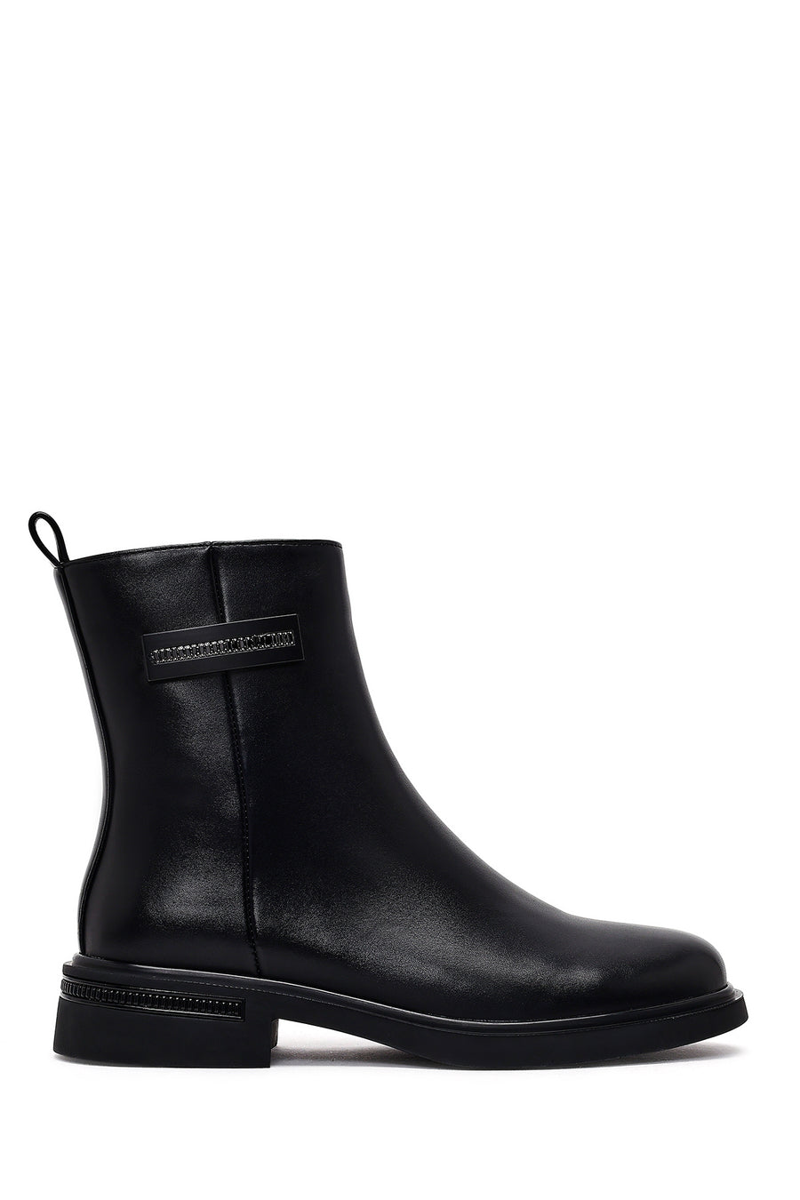 Women's Black Zipper Boots 25WFE494518 | Derimod