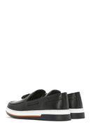 Men's Black Tasseled Leather Casual Loafer | Derimod