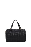 Woman Black Long-Strap Printed Shoulder Bag | Derimod
