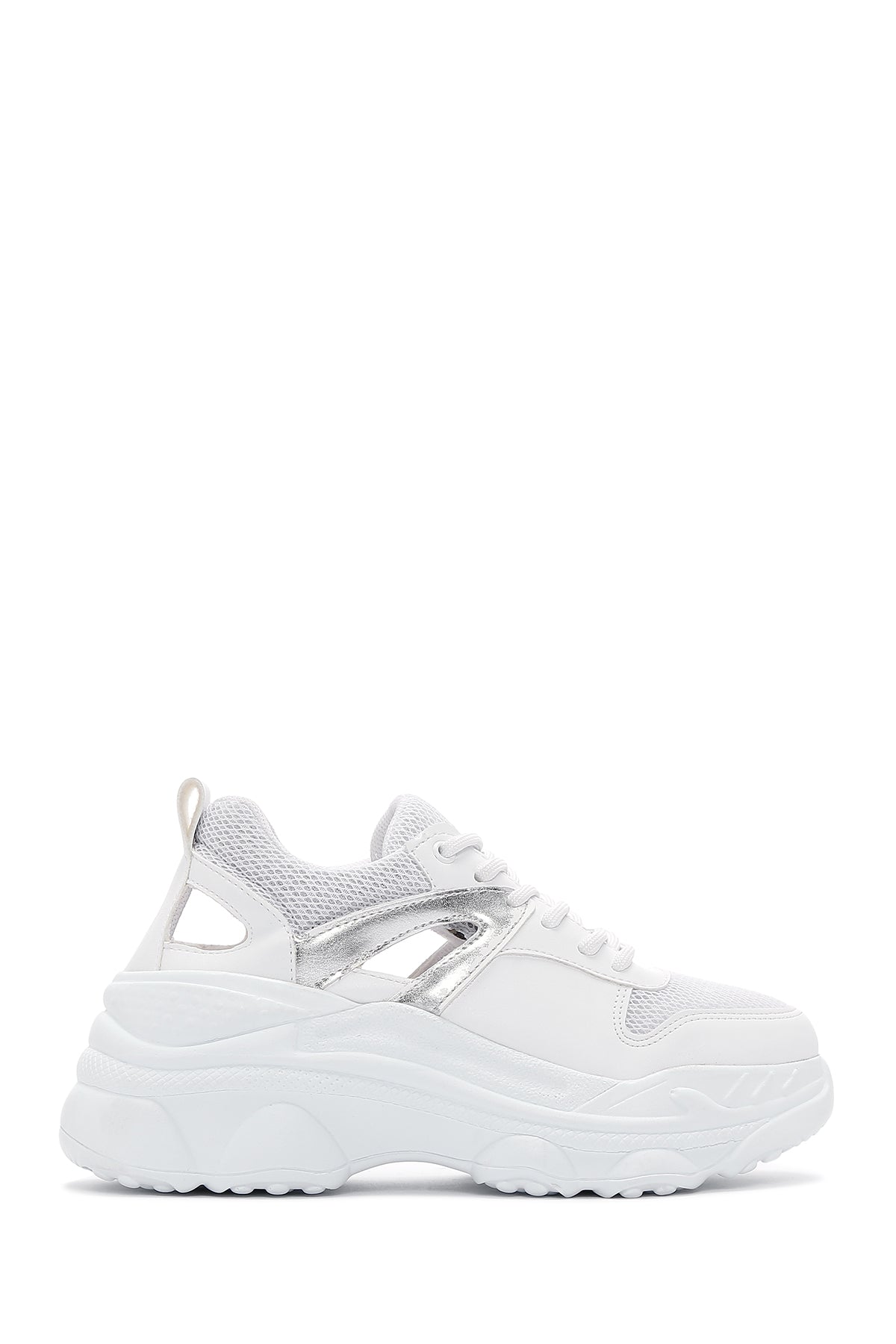 Women's White Thick Soled Sneaker 23SFE215914 | Derimod