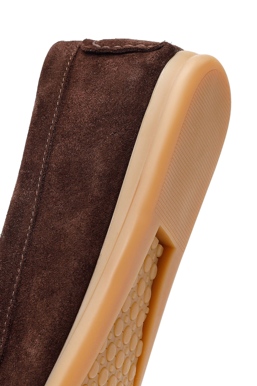 Woman Brown Tasselled Suede Leather Loafers